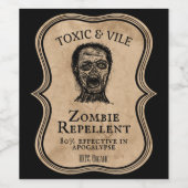 halloween partij Apothecaire potion decor zombie Wijn Etiket (Enkel label)