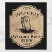 halloween partij Apothecary drankje doodskist deco Wijn Etiket (Enkel label)
