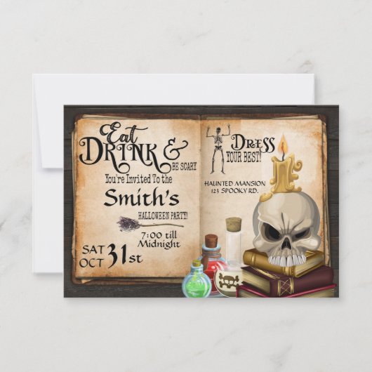 HALLOWEEN PARTIJ, COSTUME PARTIJ, VOLWASSENHALLOEE (Voorkant)