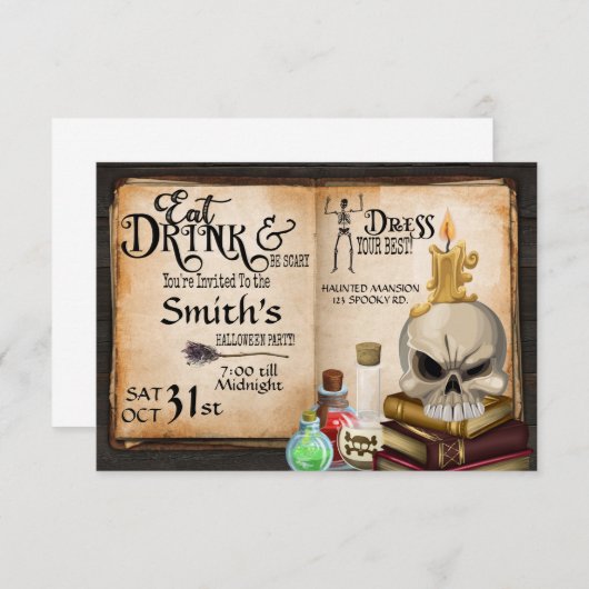 HALLOWEEN PARTIJ, COSTUME PARTIJ, VOLWASSENHALLOEE (Voorkant / Achterkant)