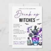 Halloween Partij Drinken Kaart (Voorkant)