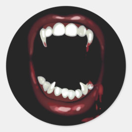 halloween partij gothic Fangs Vampire Ronde Sticker