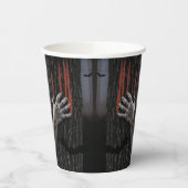 Halloween Partij in Hauned House Spooky Papieren Bekers (Links)