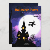 Halloween Partij tegen de sluier Kaart (Voorkant / Achterkant)