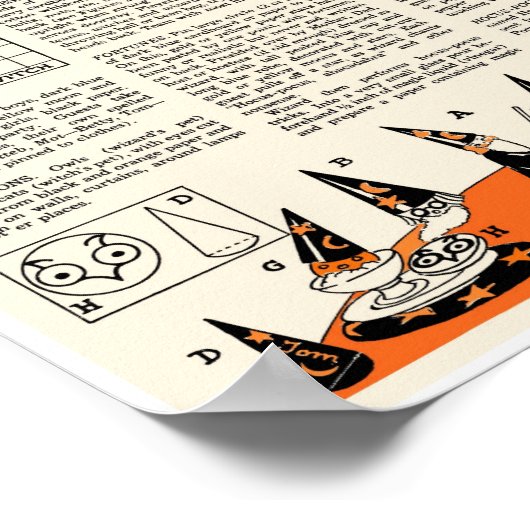  HALLOWEEN PARTIJPROJECT COLLAGE POSTER (Hoek)