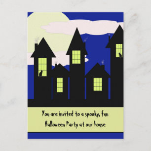 halloween partijuitnodiging - 2 beschikbare stijle uitnodiging briefkaart