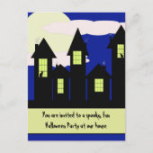 halloween partijuitnodiging - 2 beschikbare stijle uitnodiging briefkaart (Voorkant)