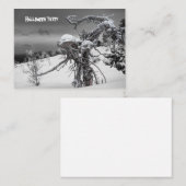 Halloween-partijuitnodiging Informatiekaartje (Voorkant / Achterkant)