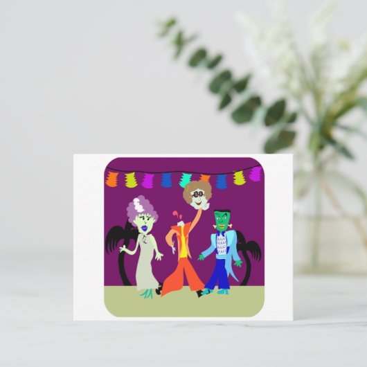 Halloween Party 2! Briefkaart (Staand voorkant)