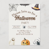 Halloween Party Aankondiging Briefkaart (Voorkant)