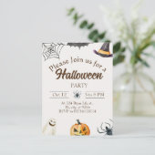 Halloween Party Aankondiging Briefkaart (Staand voorkant)