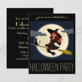 Halloween Party Adult Invitations Kaart (Voorkant / Achterkant)
