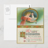 Halloween Party Appels Waarzeggerij Vintage Briefkaart (Voorkant / Achterkant)