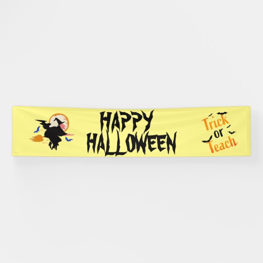 Halloween Party Banner Spooky (Horizontaal)