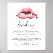 Halloween Party Bar Menu Sign Sjabloon Poster (Voorkant)