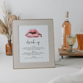 Halloween Party Bar Menu Sign Sjabloon Poster