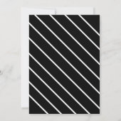 Halloween Party Bat Zwart-wit Spooky Kostuum Kaart (Achterkant)