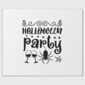 Halloween Party Birthday Cadeaupapier (Vlak)