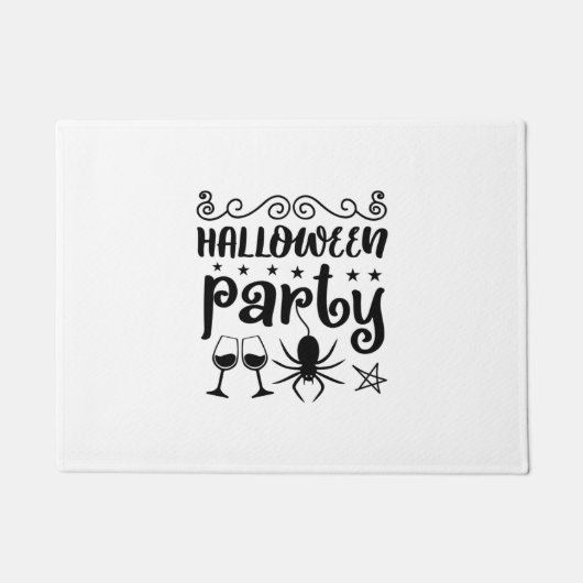 Halloween Party Birthday Deurmat (Voorkant)