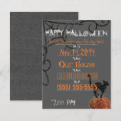 Halloween Party/Birthday Kaart (Voorkant / Achterkant)