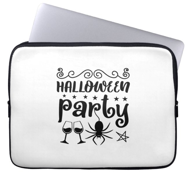 Halloween Party Birthday Laptop Sleeve (Voorkant)