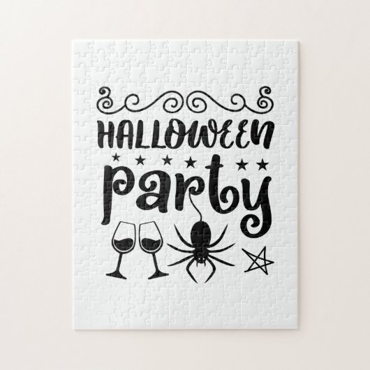 Halloween Party Birthday Legpuzzel (Verticaal)