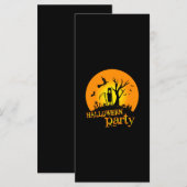 Halloween Party Birthday Menu (Voorkant / Achterkant)