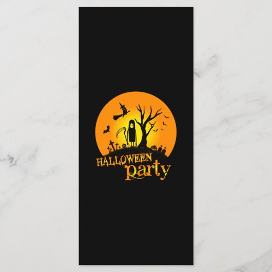 Halloween Party Birthday Menu (Voorkant)