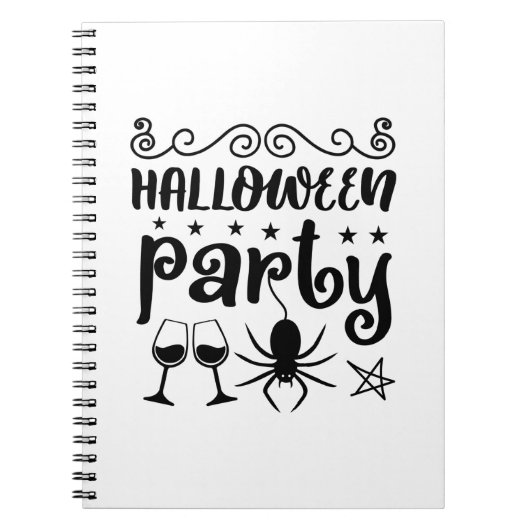 Halloween Party Birthday Notitieboek (Voorkant)