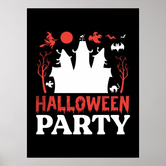 Halloween Party Birthday Poster (Voorkant)