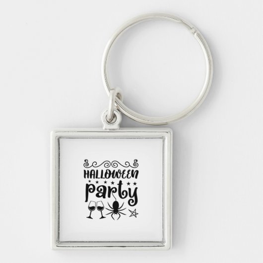 Halloween Party Birthday Sleutelhanger (Voorkant)