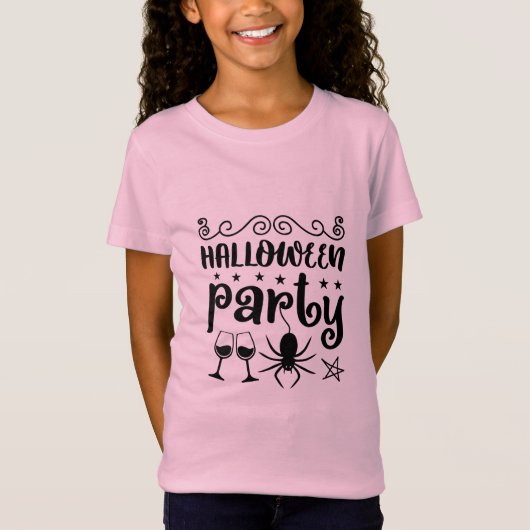 Halloween Party Birthday T-shirt (Voorkant)