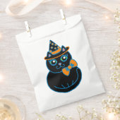 Halloween Party Black Cat Favor Treat Bag Bedankzakje (Geknipt)