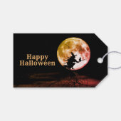 Halloween Party Black Night Volle Maan Eng Cadeaulabel (Voorkant (Horizontaal))