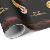 Halloween Party Black Night Volle Maan Eng Cadeaupapier (Rol Hoek)