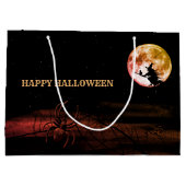 Halloween Party Black Night Volle Maan Eng Groot Cadeauzakje (Achterkant)