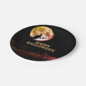 Halloween Party Black Night Volle Maan Eng Papieren Bordje (Gekanteld)