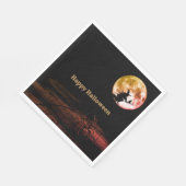 Halloween Party Black Night Volle Maan Eng Servet (Hoek)