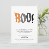 Halloween Party Boo Personalized Spooktacular Kaart (Staand voorkant)