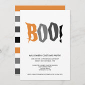 Halloween Party Boo Personalized Spooktacular Kaart (Voorkant / Achterkant)