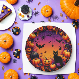 Halloween Party Borden: Spooky en feestelijk ontwe Papieren Bordje