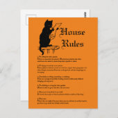 Halloween Party Briefkaart (Voorkant / Achterkant)