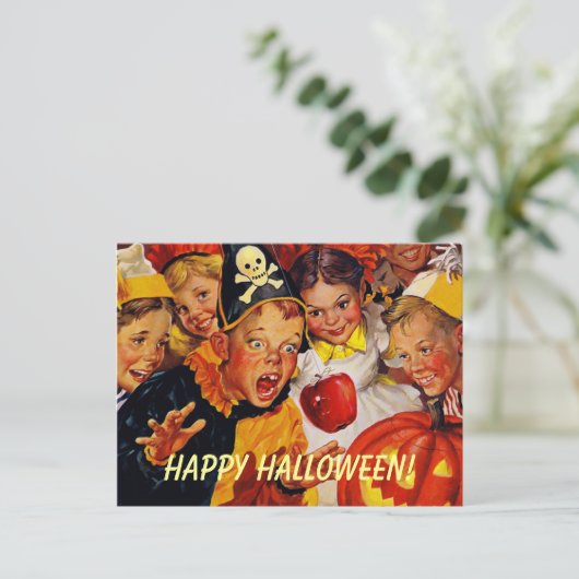  Halloween Party Briefkaart (Staand voorkant)