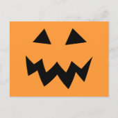 Halloween party briefkaarten | pompoenkop (Voorkant)