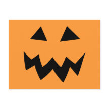 Halloween party briefkaarten | pompoenkop