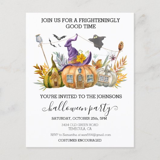 Halloween Party Budget Pumpkin House (Voorkant)