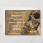 Halloween Party Budget  Skull Kaart (Voorkant)