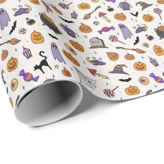 Halloween Party Cadeaupapier (Rol Hoek)
