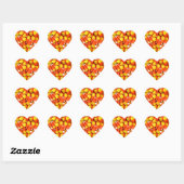 Halloween Party Candy Corn Hart Sticker (Vel)