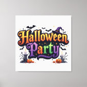 Halloween Party Canvas Afdruk (Voorkant)